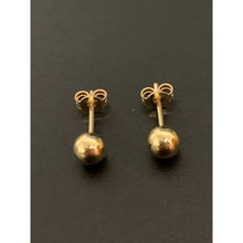 Load image into Gallery viewer, 18K Gold Earrings Stud Polished Balls 1.55 grams - Rafant