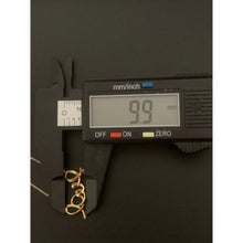 Load image into Gallery viewer, 18K Gold Necklace Chain 16.5 inches Love Charm Cubic Zirconia 2.21 grams - Rafant