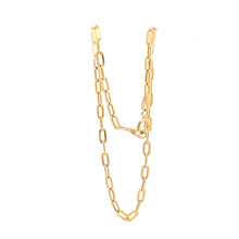 Load image into Gallery viewer, 18K Yellow Gold Bracelet Paperclip Small Links 1.02 Size 7.5 inches - Rafant