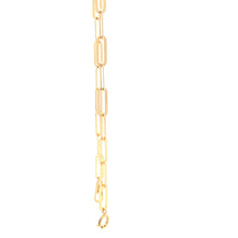 Load image into Gallery viewer, 18K Yellow Gold Bracelet Paperclip 1.75 grams Size 7 inches - Rafant