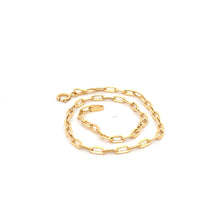 Load image into Gallery viewer, 18K Yellow Gold Bracelet Paperclip Small Links 1.02 Size 7.5 inches - Rafant