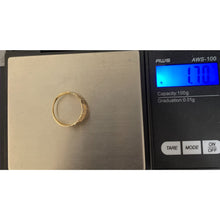 Load image into Gallery viewer, 18K Gold Ring Wave Tricolor Yellow White Rose Gold 1.70 grams Size 6 - Rafant