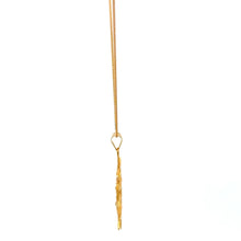 Load image into Gallery viewer, 18K Gold Necklace Chain 17.5 inches Pendant Anchor Wheel 1.29 grams - Rafant