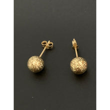 Load image into Gallery viewer, 18K Gold Earrings Stud balls 0.86 grams Small - Rafant