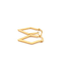 Load image into Gallery viewer, 18K Yellow Gold Earrings Hoops Triangle - Rafant