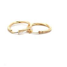 Load image into Gallery viewer, 18K Gold Earrings Hoops Loops Fine Jewelry - Rafant