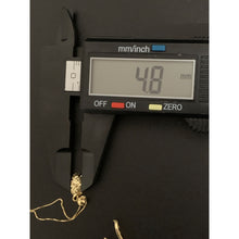 Load image into Gallery viewer, 18K Gold Necklace Chain 15.75" with Pendant and French Clips Earrings Set 2.58 grams - Rafant