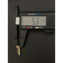 Load image into Gallery viewer, 18K Gold Necklace Chain 15.75" with Pendant and French Clips Earrings Set 2.58 grams - Rafant