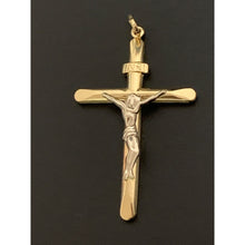Load image into Gallery viewer, 18K Saudi Gold Two Tone Cross Pendant - Rafant