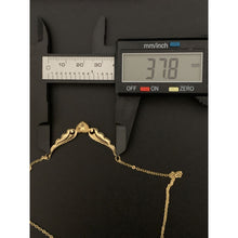 Load image into Gallery viewer, 18K Saudi Gold Heart Wings Necklace 19 inches - Rafant