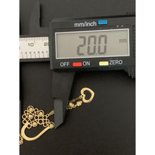Load image into Gallery viewer, 18K Gold Necklace 17.75 inches with Heart Charm 3.34 gams - Rafant