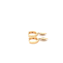 Load image into Gallery viewer, 18K Yellow Gold Earrings Huggie Dangling Heart 1.75 grams - Rafant