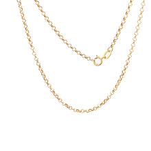 Load image into Gallery viewer, 18K Yellow Gold Necklace Chain Rolo Link 1.37 grams 19.5 inches Women - Rafant