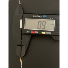 Load image into Gallery viewer, 18K Gold Necklace Chain Paperclips 18 inches 1.65 grams - Rafant