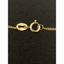 Load image into Gallery viewer, 18K Gold Necklace Chain 18 inches with Lucky Good Fortune Pendant 1.46 grams - Rafant