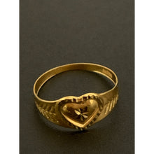 Load image into Gallery viewer, 18K Gold Ring Heart 0.78 gram Size 5.75 - Rafant