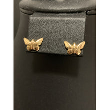Load image into Gallery viewer, 18K Gold Earrings Stud Butterfly 1.44 grams - Rafant