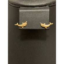 Load image into Gallery viewer, 18K Gold Earrings Stud Dolphin 1.20 grams - Rafant