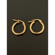 Load image into Gallery viewer, 18K Gold Earrings Hoops Loops Small 0.87 grams - Rafant