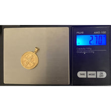 Load image into Gallery viewer, 18K Gold Pendant Saint Benedict Religious 2.70 grams - Rafant