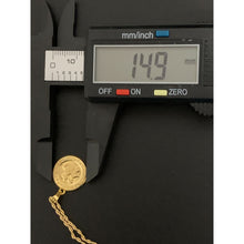 Load image into Gallery viewer, 18K Gold Necklace Chain 18 Inches with Dragon Pendant 1.40 grams - Rafant
