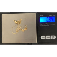 Load image into Gallery viewer, 18K Gold Necklace Chain 16.5 inches Polished Ball Pendant Charm 0.94 grams - Rafant