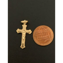 Load image into Gallery viewer, 18K Gold Pendant Cross 0.71 grams - Rafant