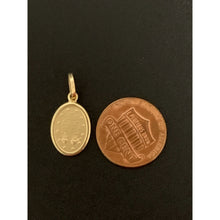 Load image into Gallery viewer, 18K Gold Pendant Oval Religious Mother Mary 1.05 grams - Rafant
