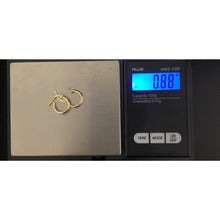 Load image into Gallery viewer, 18K Gold Earrings Hoops Loops Small 0.88 grams - Rafant