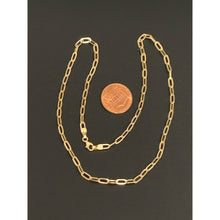Load image into Gallery viewer, 18K Gold Necklace Paperclips Size 15.5 inches 2.87 grams - Rafant