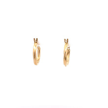 Load image into Gallery viewer, 18K Yellow Gold Earrings Hoops 0.83 grams - Rafant