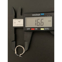 Load image into Gallery viewer, 18K Gold Earrings Hoops Loops Small 1.07 grams White Gold - Rafant