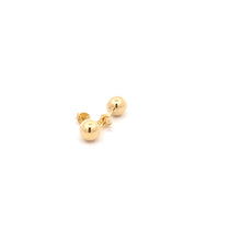 Load image into Gallery viewer, 18K Yellow Gold Earrings Stud Balls Polished 0.88 grams - Rafant