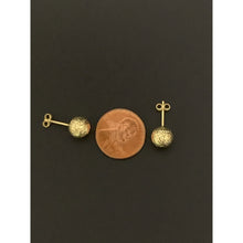 Load image into Gallery viewer, 18K Gold Earrings Stud Balls 1.06 grams - Rafant