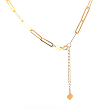Load image into Gallery viewer, 18K Yellow Gold Necklace Chain Paperclip 1.22 grams 15.75 inches plus one inch extension - Rafant