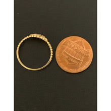 Load image into Gallery viewer, 18K Gold Ring Evil Eye Cubic Zirconia 1.14 grams Size 6 - Rafant