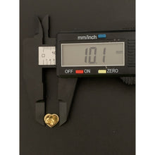 Load image into Gallery viewer, 18K Gold Earrings Stud Heart Tricolor 1.25 grams - Rafant