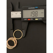 Load image into Gallery viewer, 18K Gold Ring Five Days Tricolor White Yellow Rose 1.65 grams Size 6 - Rafant