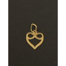 Load image into Gallery viewer, 18K Gold Pendant Charm Heart infinity 0.42 grams - Rafant