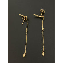 Load image into Gallery viewer, 18K Yellow Gold Earrings Post Dangling - Rafant
