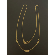 Load image into Gallery viewer, 18K Gold Necklace 17.75 inches with Infinity Charms 1.19 grams - Rafant