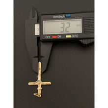 Load image into Gallery viewer, 18K Gold Pendant Jesus Christ Cross White Yellow Gold 2.08 grams - Rafant