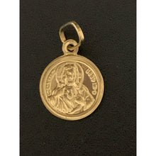 Load image into Gallery viewer, 18K Gold Pendant Round Jesus Christ Religious 0.85 grams Very Small - Rafant
