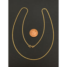 Load image into Gallery viewer, 18K Gold Necklace Chain Rope 20 inches 1.90 grams - Rafant