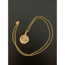 Load image into Gallery viewer, 18K Gold Necklace Chain 17.75 inches with Jesus Christ Pendant 2.50 grams with defects - Rafant