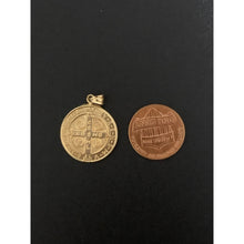 Load image into Gallery viewer, 18K Gold Pendant Saint Benedict Religious 2.70 grams - Rafant