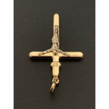 Load image into Gallery viewer, 18K Gold Pendant Jesus Christ Cross White Yellow Gold 2.08 grams - Rafant