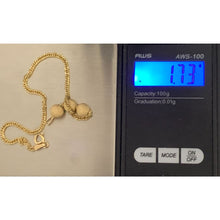 Load image into Gallery viewer, 18K Gold Bracelet Frosted Balls Size 7.5" - Rafant