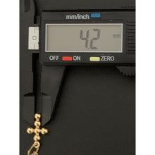 Load image into Gallery viewer, 18K Gold Necklace Chain 17.50" with Cross Pendant 1.98 grams - Rafant