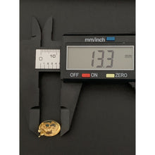 Load image into Gallery viewer, 18K Gold Woman Lady Oval Stud Earrings - Rafant